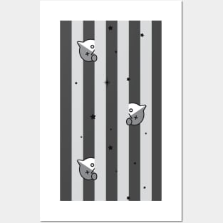 BT21 Van Striped Pajamas Pattern Posters and Art